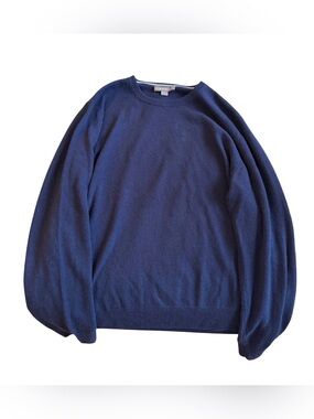 Men's Amicale 100% Cashmere Crewneck Knit Sweater - Navy